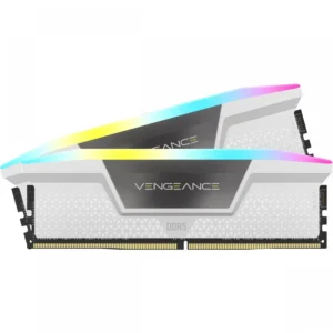 Corsair Vengeance RGB DDR5 32GB Dual 5200MHz CL40 - ‌White